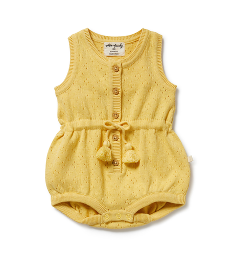 Wilson & Frenchy Sunny Sorbet Knitted Tie Bodysuit