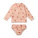 Wilson & Frenchy Strawberry Kisses Cutwork Rashie Swimset