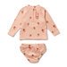 Wilson & Frenchy Strawberry Kisses Cutwork Rashie Swimset
