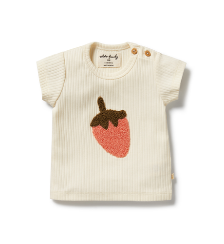 Wilson & Frenchy Strawberry Kisses Embroidered Tee