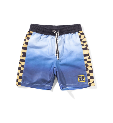 Munster Wrapdyecheck Board Short - Blue Grad