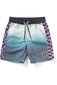 Munster Wrapdyecheck Board Short - Teal Grad