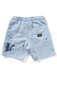 Munster Patchedup Short - Washed Blue