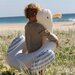 Sunnylife Kids Tube Pool Ring Sid The Seagull - Blue Stripe