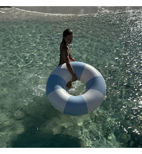 Sunnylife Tube Pool Ring Lazy Days - Duck Egg Blue