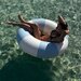 Sunnylife Tube Pool Ring Lazy Days - Duck Egg Blue