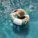 Sunnylife Mini Tube Pool Ring - Olive Stripe