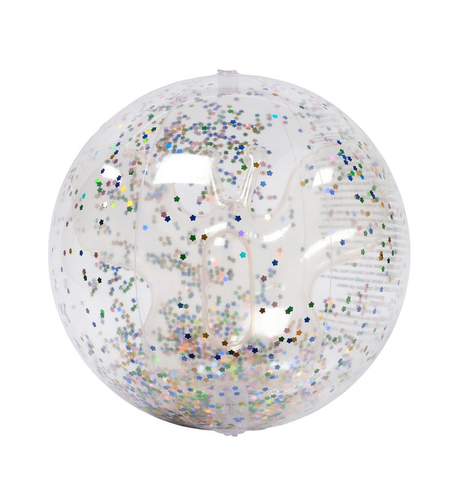 Sunnylife 3D Inflatable Beach Ball Cotton Candy - Glitter