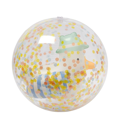 Sunnylife 3D Inflatable Beach Ball Sid The Seagull - Blue Stripe