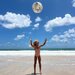 Sunnylife Inflatable Beach Ball Cotton Candy - Glitter