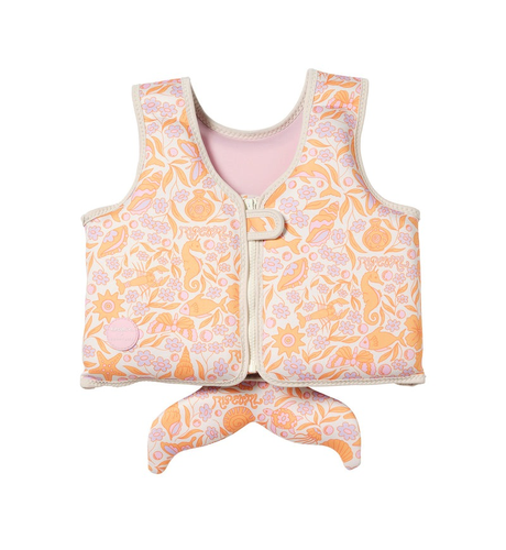 Sunnylife Kids Swim Vest Ocean Magic Pink 3D