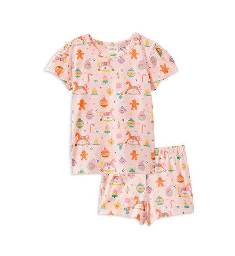 Milky Candy Cane PJs - Pastel Pink