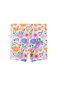 Milky Sunshine Floral Bike Short - White