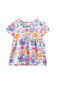 Milky Sunshine Floral Swing Tee - White