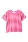 Milky Red Stripe Tee - Pink