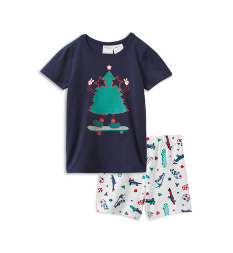 Milky Christmas Tree PJs - Midnight / Silver Marle