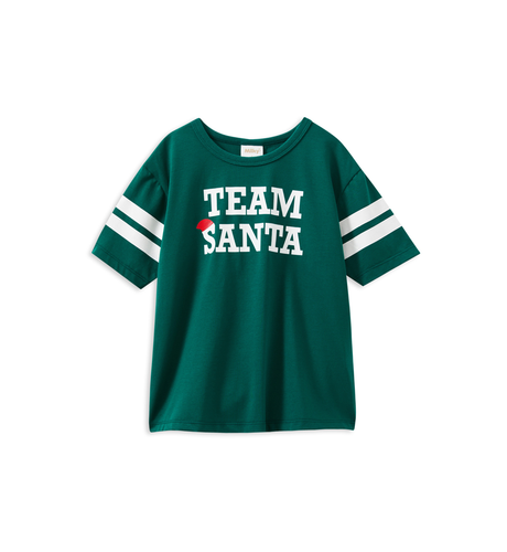 Milky Team Santa Tee - Ivy Green