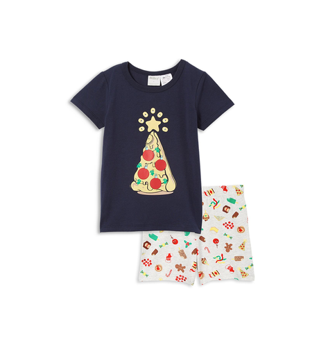 Milky Christmas Pizza PJs