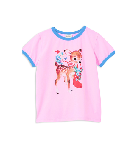 Milky Festive Friends S/S Tee - Pink
