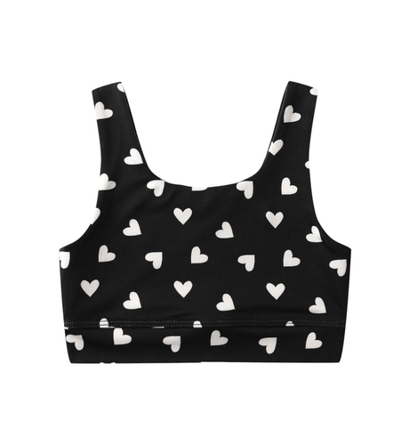 Rylee + Cru Swift Sports Crop - Hearts