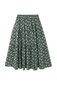 Rylee + Cru Tiered Midi Skirt - Green Ditsy