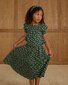 Rylee + Cru Tiered Midi Skirt - Green Ditsy