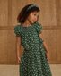 Rylee + Cru Ada Blouse - Green Ditsy