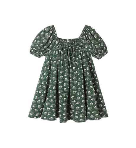 Rylee + Cru Sabrina Mini Dress - Green Ditsy