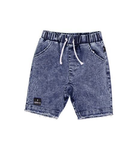 Radicool Dude Acid Wash Blue Denim Short