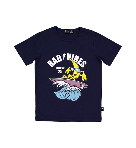 Radicool Dude Rad Vibes Tee - Navy