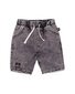 Radicool Dude Acid Wash Black Denim Short