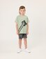 Radicool Dude Acid Wash Black Denim Short