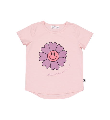 Kissed By Radicool Happy Flower Tee - Pink