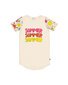 Kissed By Radicool Summer Skater Tee Dress - Sand