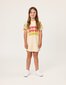 Kissed By Radicool Summer Skater Tee Dress - Sand