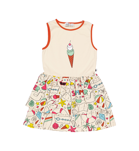 Kissed By Radicool Ice Cream Summer Dress