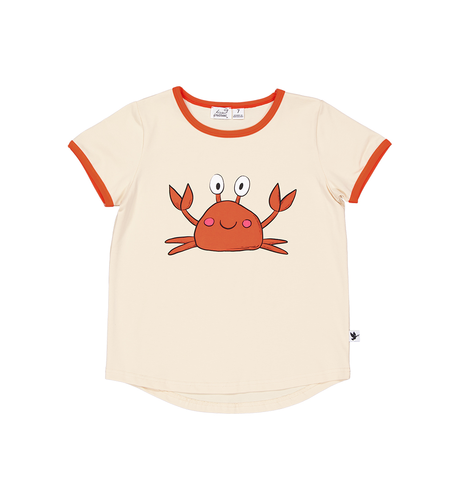 Kissed By Radicool Crazy Crab Tee - Sand/Orange