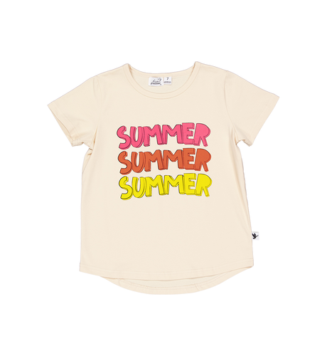 Kissed By Radicool Summer Summer Summer Tee - Sand