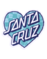 Santa Cruz Checker Heart Dot Sticker