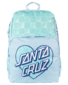 Santa Cruz Checker Heart Dot Backpack - Aqua