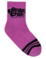 Santa Cruz Groovy Stack Mid Sock 2Pk (Girls 2-6) - Blk/Pink