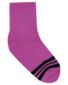Santa Cruz Groovy Stack Mid Sock 2Pk (Girls 2-6) - Blk/Pink