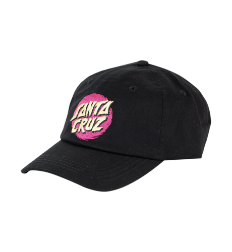 Santa Cruz Style Dot Dad Cap - Black