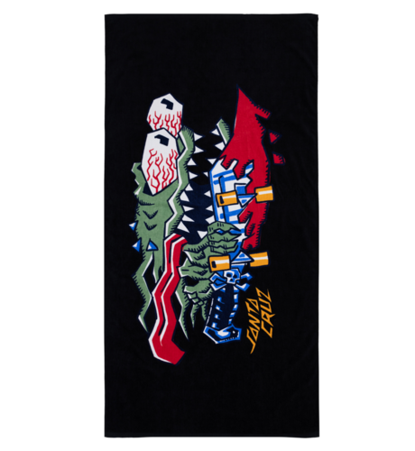 Santa Cruz Meek Scratched Slasher Towel - Black