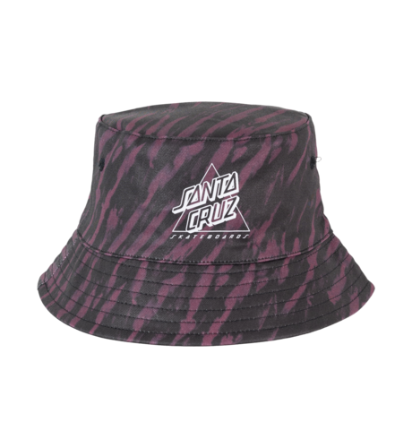 Santa Cruz Not A Dot Hollow Reversible Tie-Dye Bucket Hat - Maroon