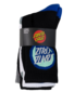 Santa Cruz Bold Shadow Dot Crew Sock 4Pk (Yth 2-8)