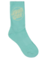 Santa Cruz Opus Dot Crew Sock 3 Pk (Yth 2-8) - Cobalt/Butter/Teal