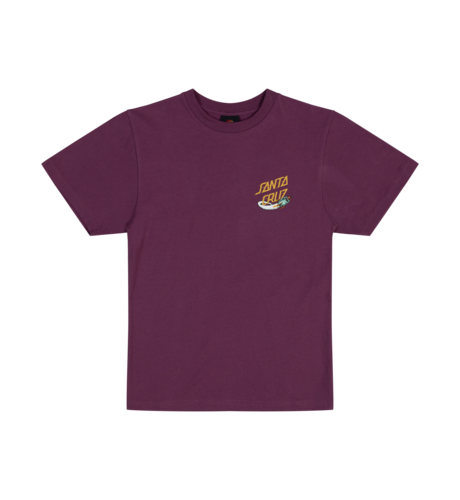 Santa Cruz Space Dot Rocket Tee - Maroon