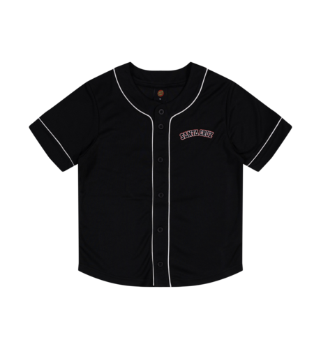 Santa Cruz Flamed Collegiate Arch S/S Shirt - Black