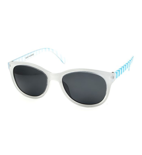 Unity Polarised White Stripe Kids Sunglasses